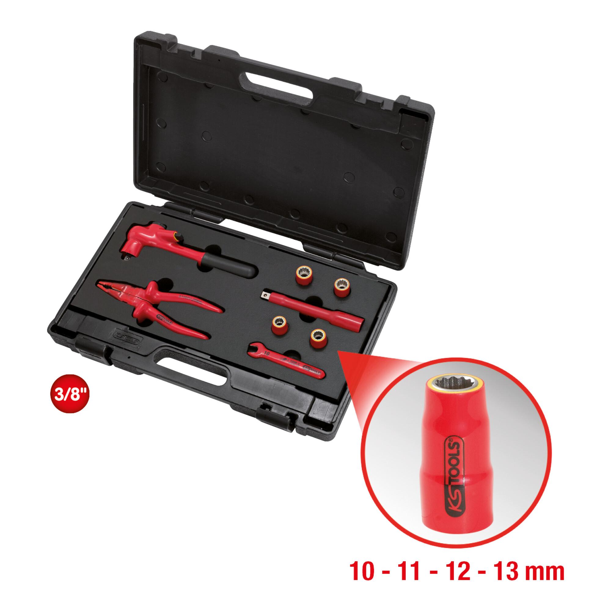 KS Tools Isolierter Werkzeugsatz für PSA-Elektrofahrzeuge, 8-teilig (117.1825)
