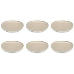 Médard De Noblat Oslo Leinenteller, Teller, Weiss, Beige