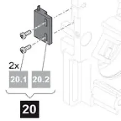 20. Sommer Reedsensor Flachgehäuse, Stecker blau, inkl. 2 Stück Schrauben, SP 900