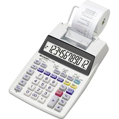 Sharp EL-1750V Druckender Tischrechner Weiß Display (Stellen): 12 batteriebetrieben, netzbetrieben (Optional) (B x H x T) 230 x 52 x 230 mm
