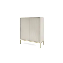 Highboard   ¦ beige ¦ Maße (cm): B: 104 H: 125