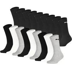 PUMA Kinder Socken, 18er Pack - Sport Crew Sock,Tennissocken, ECOM, Größe 31-34 in Bunt Bunt