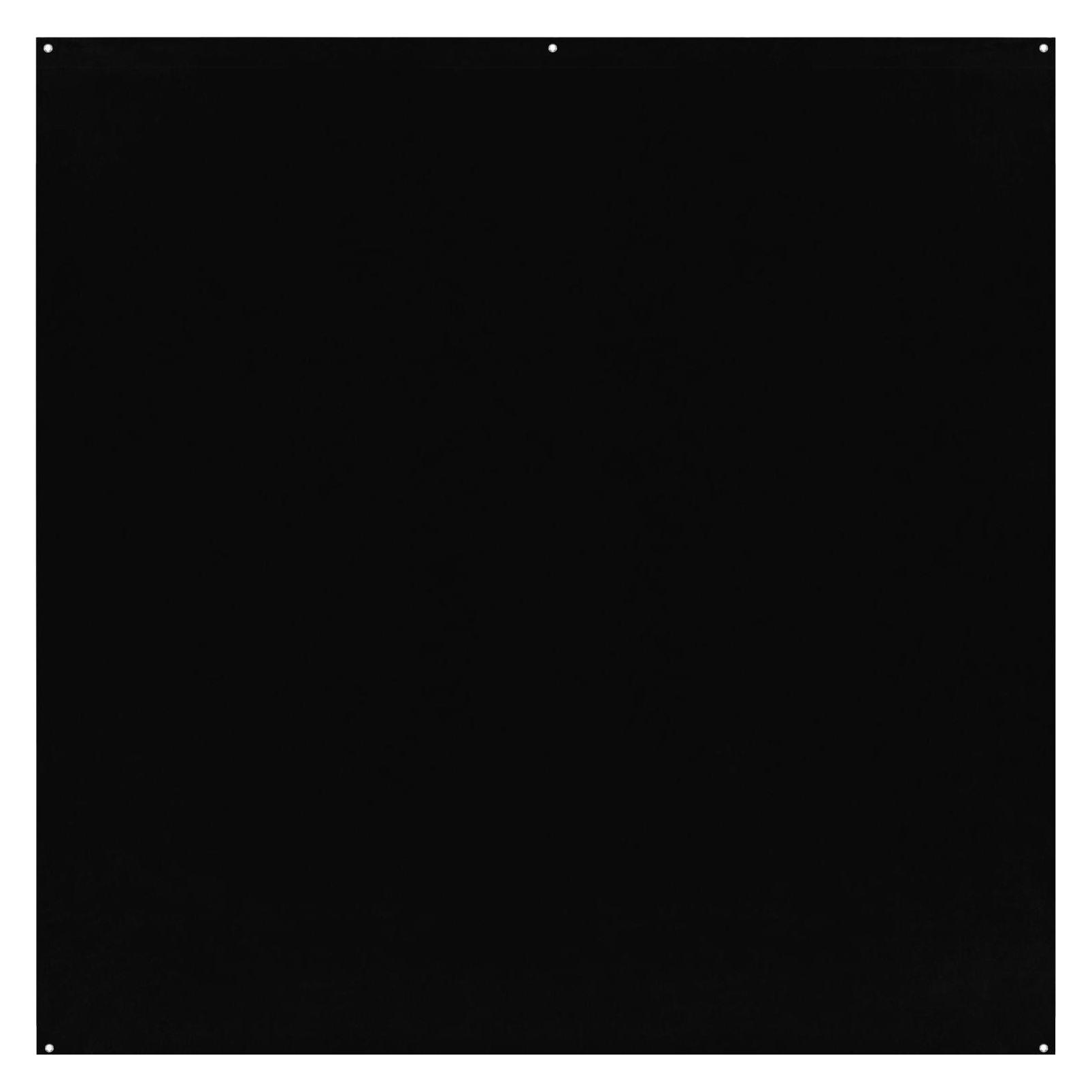 Westcott X-Drop Pro - Rich Black (8' x 8') Wrinkle-Resistant Backdrop, 2.4x2.4m (243.80 cm, 243.80 cm) (21575278)