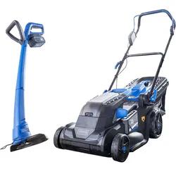Scheppach Akku-Mäher 40 V und Trimmer 20 V - BC-MP380 LT - SET XL2