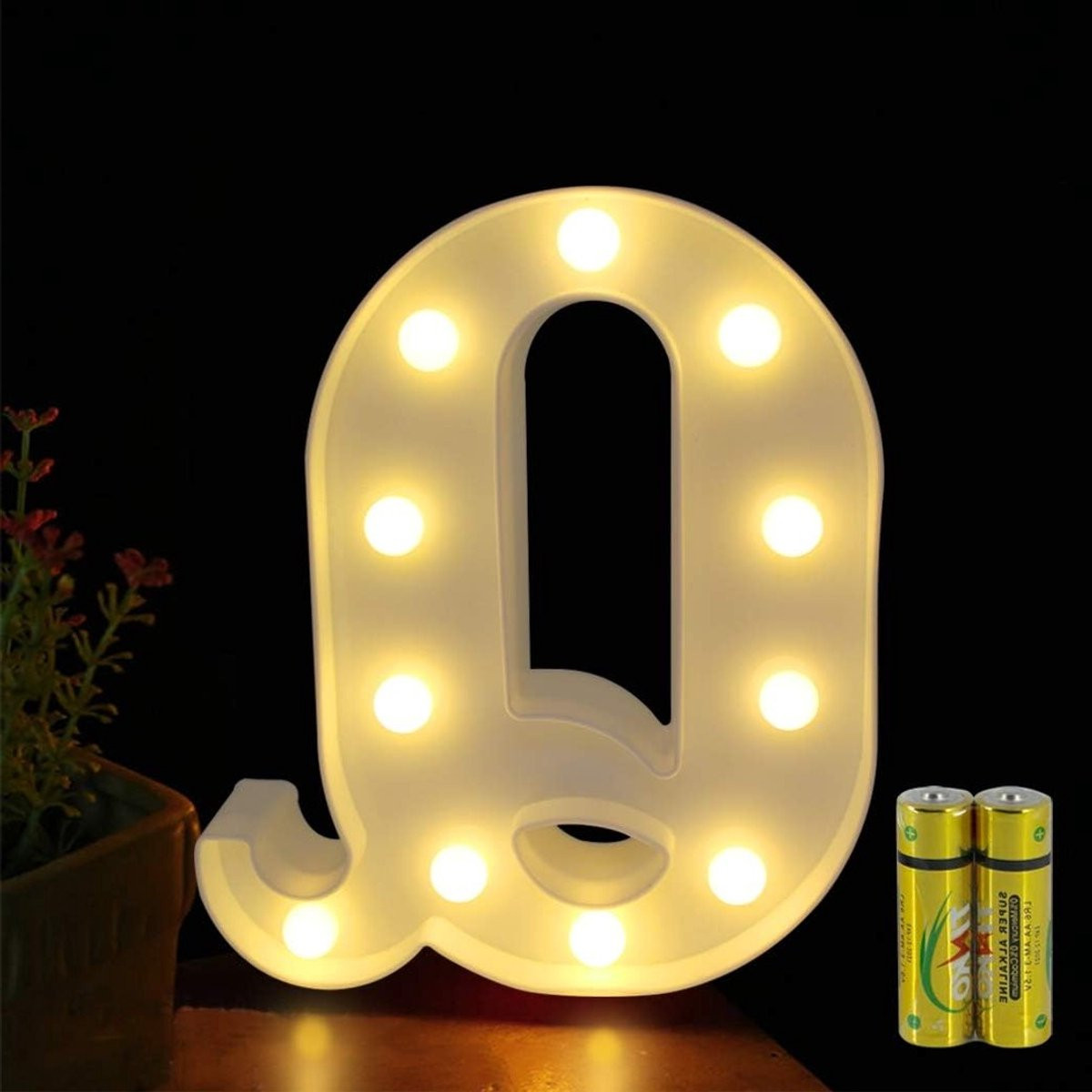 LED Alphabet Nachtlamp met Verlichte Letters voor Kinderkamers en Decoratie
