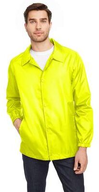 Team 365 TT75 Zone Protect Coaches Jacket in Safety Yellow size XL   Polyester