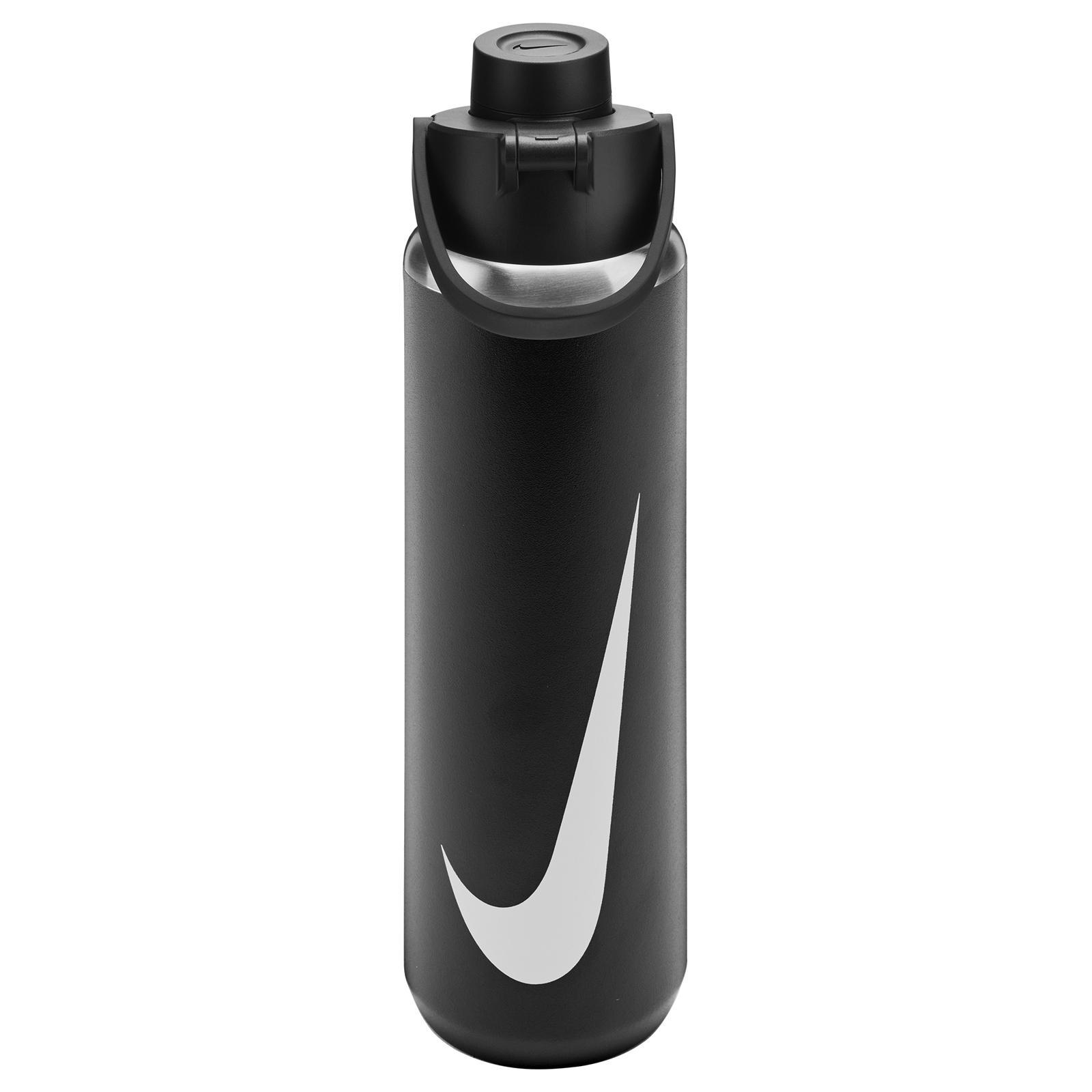 Nike - "Recharge" Wasserflasche, 680ml (Schwarz)