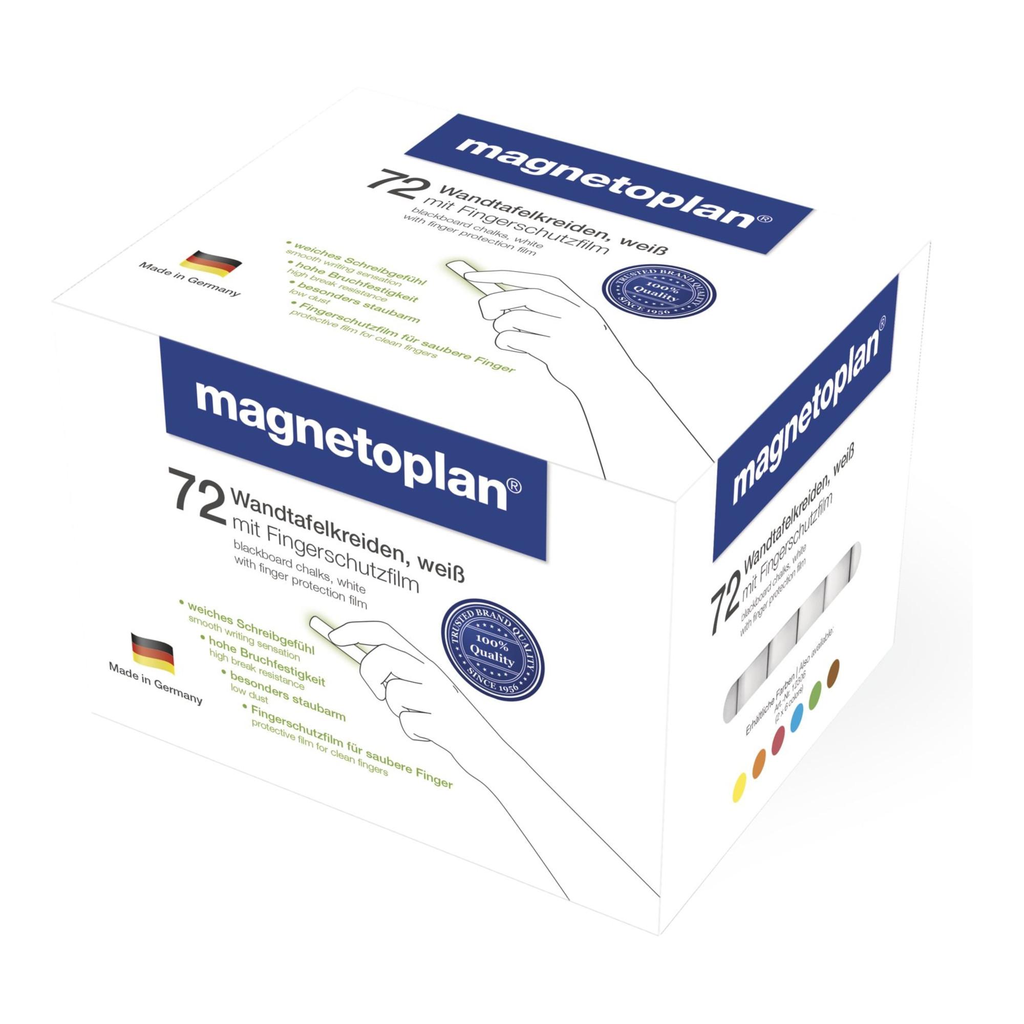 Magnetoplan Kreide weiß, abgerundet VE 72 (12305)