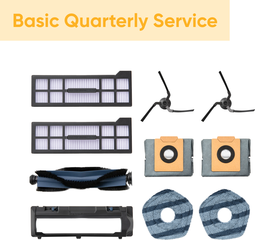 eufy X10 Pro Omni Accessories Subscription Service — Basic Quarterly Service bundle