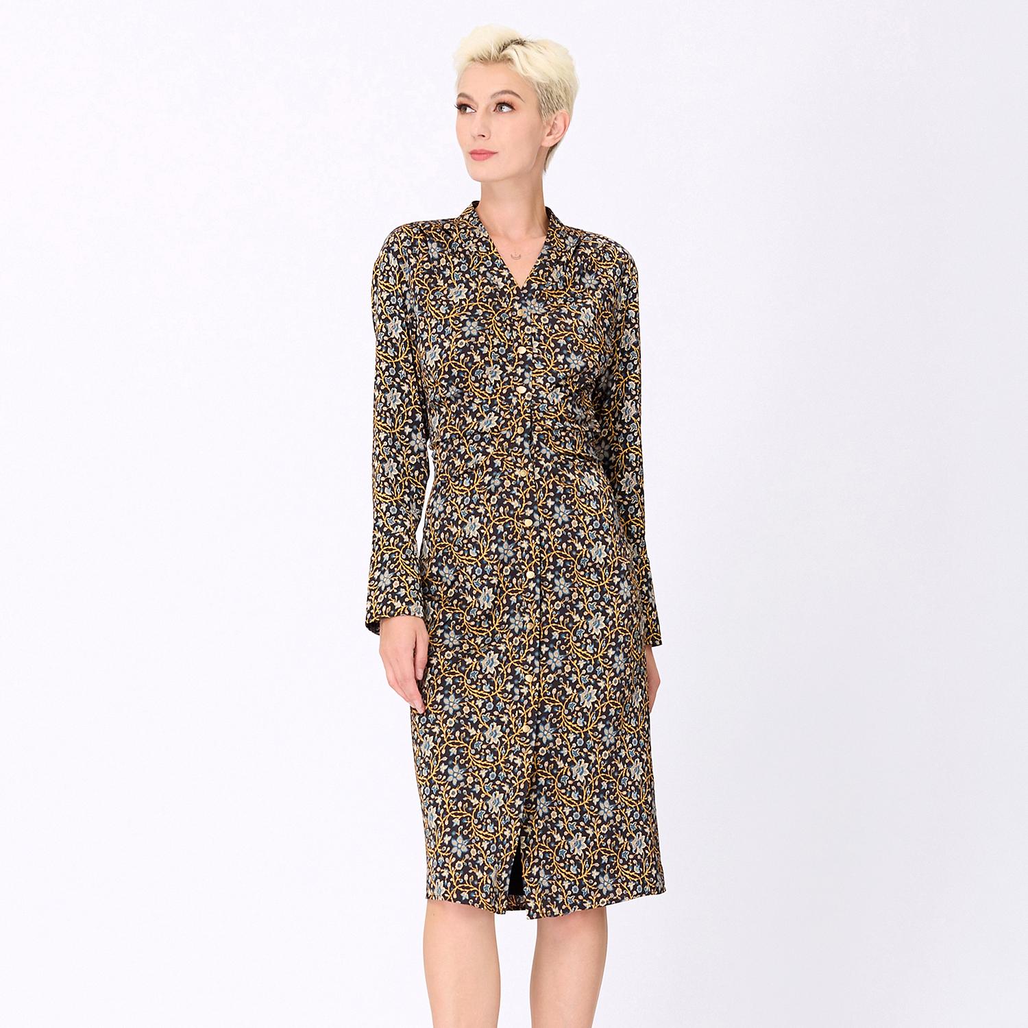 Art-Deco print shirt-jurk