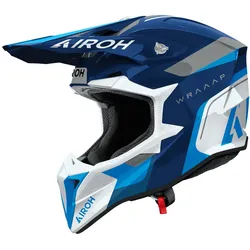 Airoh Off Road Helm Wraaap Conquer Blue Gloss XL