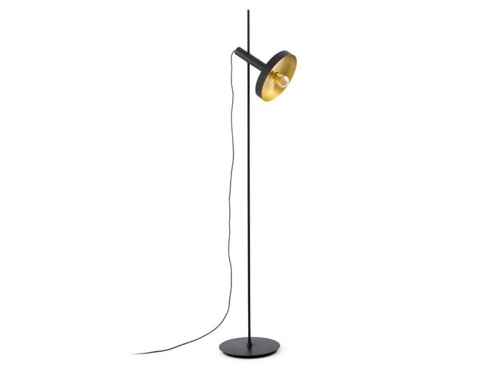Stehleuchte, Schwarz, Metall, 30x164x30 cm, Lampen & Leuchten, Innenbeleuchtung, Stehlampen, Stehlampen