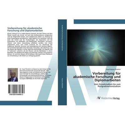 Vorbereitung für akademische Forschung und Diplomarbeiten, Taschenbuch von Yusuf Hazara Ebrahim, AV Akademikerverlag, 978-620-0-66485-3