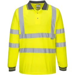 Warnschutz Langarm Poloshirt "S277" - XL - gelb
