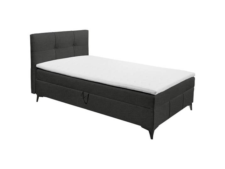 Xora Boxbett, Anthrazit, 120x200 cm, Bettkasten, gepolstertes Kopfteil, Kinderzimmer & Jugendzimmer, Jugendmöbel, Jugendbetten