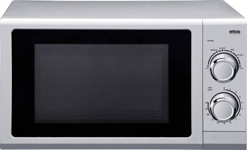 Silva MW-U 25.4 Mikrowelle Silber 700 W Einbaufähig, für Lebensmittel, kabelgebunden, Timerfunktion, Sichtfenster