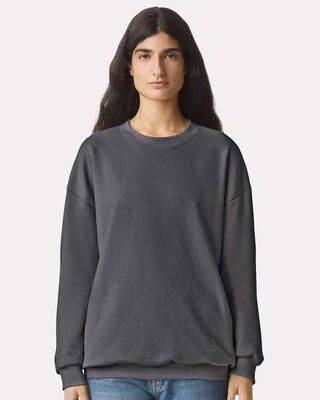 American Apparel RF496 ReFlex Fleece Crewneck Sweatshirt in Asphalt size XS   Cotton/Polyester Blend
