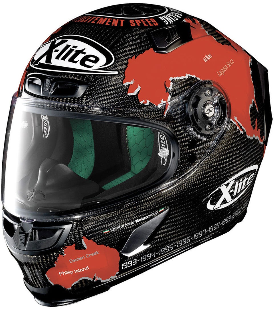 X Lite X-Lite X-803 Ultra Carbon Checa Integral Helm U830006060191