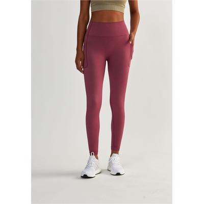 Trainingstights BESHAPED "Lift Me Up", Damen, Gr. XL, US-Größen, lila (beere), 90% Nylon, 10% Elasthan, unifarben, lang, Hosen, mit atmungsaktiver Eigenschaft