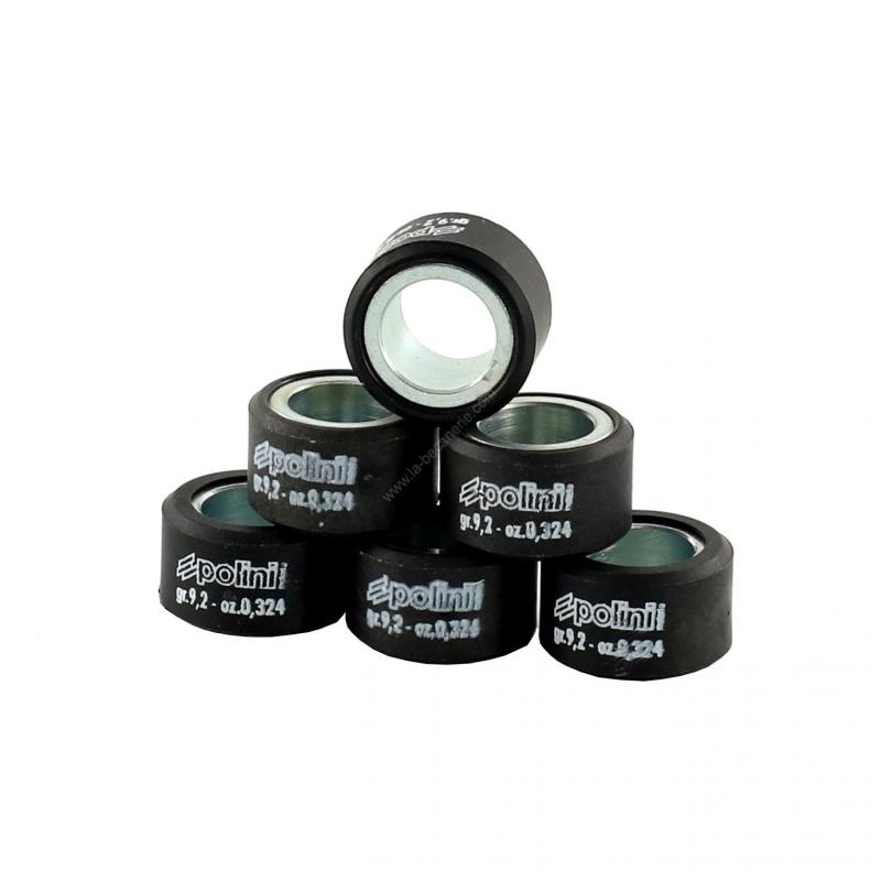 Galets Polini D.20x12 (x6)- 9,2 g (Noir)