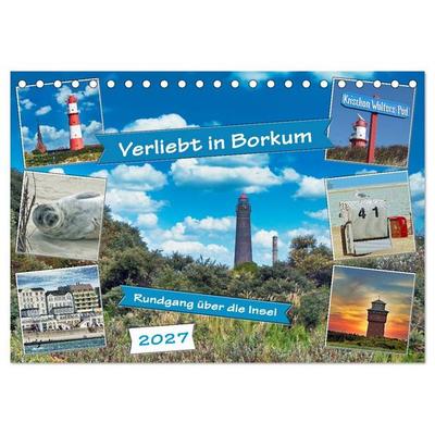 Verliebt in Borkum (Tischkalender 2027 DIN A5 quer), CALVENDO Monatskalender