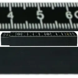 Standardgraph Meterstab Pocket 1 m aus Kunststoff schwarz 1 Stück