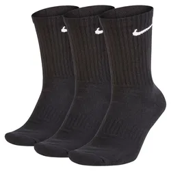 Nike Everyday Cushioned Crew-Trainingssocken (3 Paar) schwarz/weiß - M