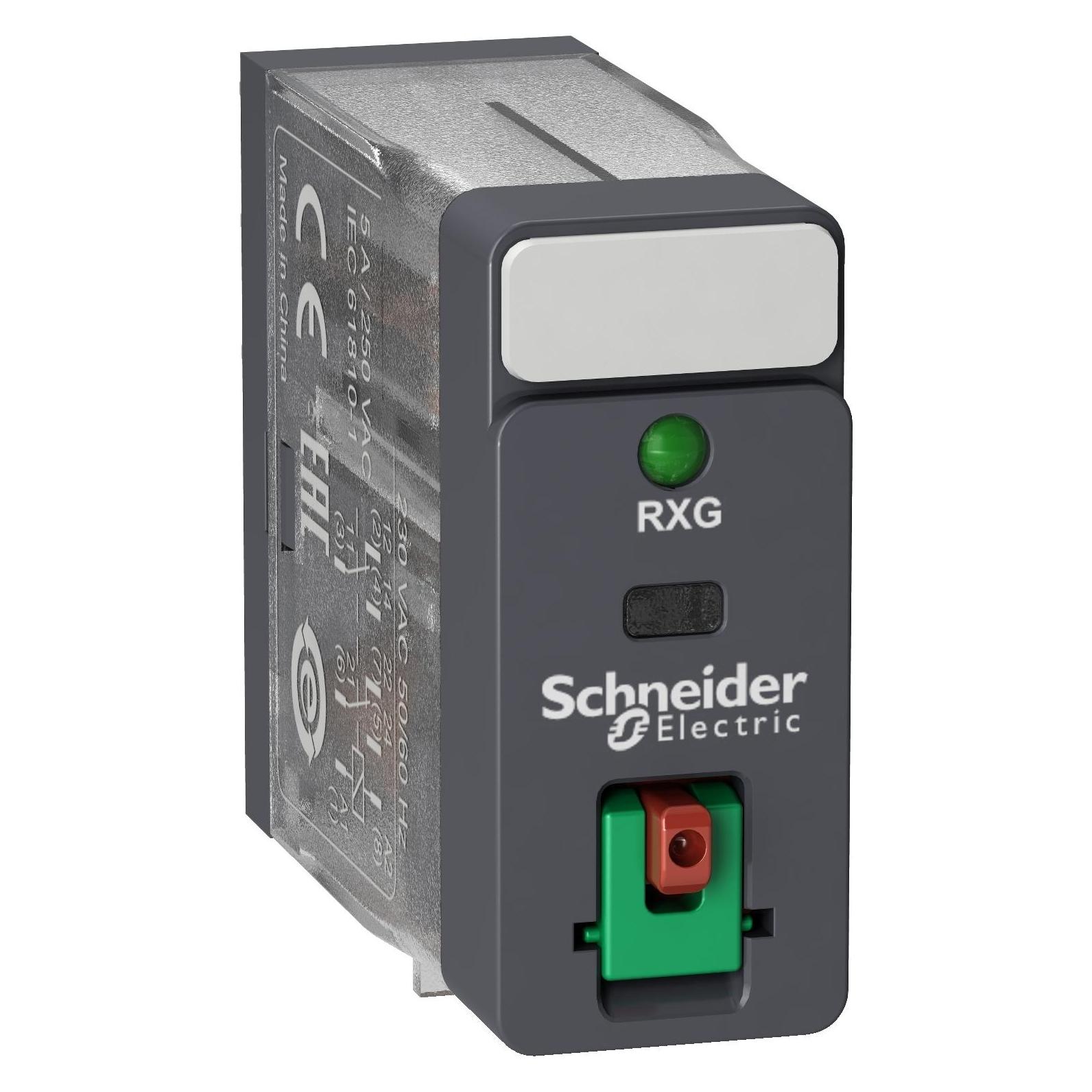 Schneider Electric Relay 2CO 10A 24VAC w Test Button & LED (RXG22B7)