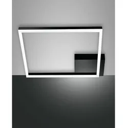 Fabas Luce LED Deckenleuchte BARD, 45cm, 39W, 3000K, 3880lm, IP20, dimmbar, schwarz FAB-3394-61-101