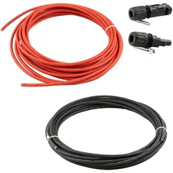 100m Solarkabel mit 2x Solar-Kupplungsstecker und 2x Solar-Kupplungsbuchse