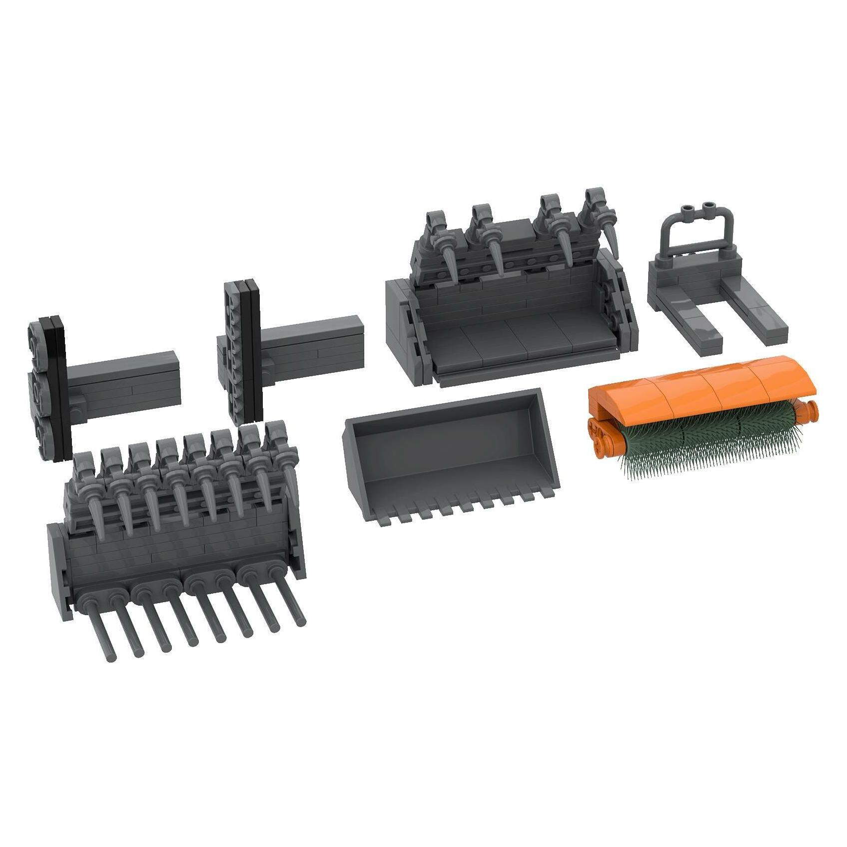 Brixies Plus Weidemann 3060 Greifschaufel & Plattengabel + Zubehör (222844)