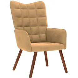 vidaXL Relaxsessel Braun Samt