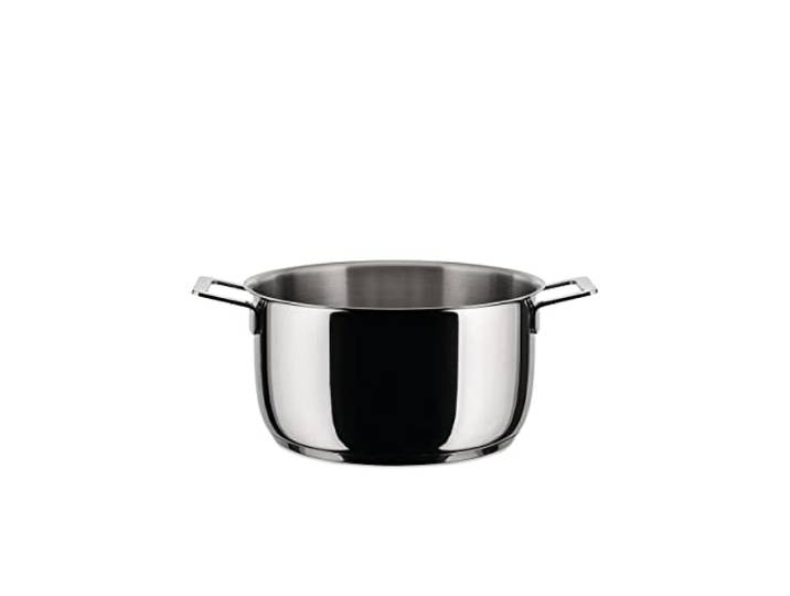Alessi POTS&PANS Kasserolle mit zwei Griffen aus Edelstahl