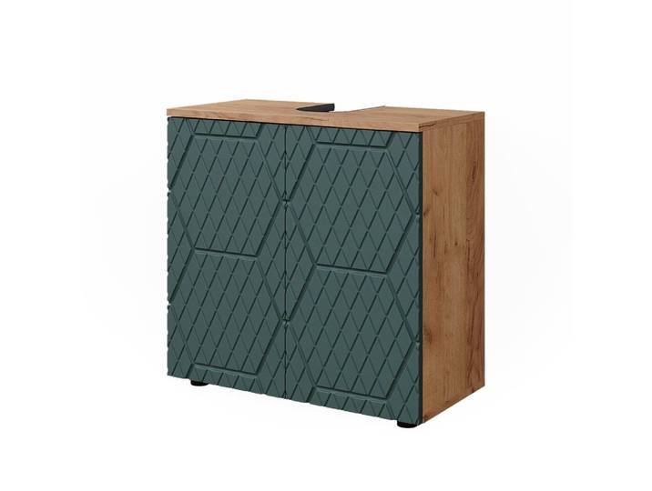 Meuble sous lavabo, vert 60 x 59cm