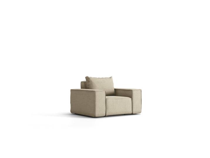 Kaiser Möbel Gartensessel Sonne Beige, Holz, Füllung: Komfortschaum, Sechseckig, 115x73x88 cm, Gartenmöbel, Loungemöbel, Loungesessel
