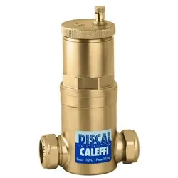 Caleffi Discal Mikroblasenabscheider 551002 22mm, Messing-Gehäuse, Klemmverschraubung
