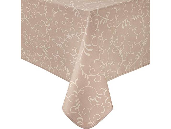 Erwin Müller Tischdecke Essen abwaschbar Taupe Größe 130x250 cm