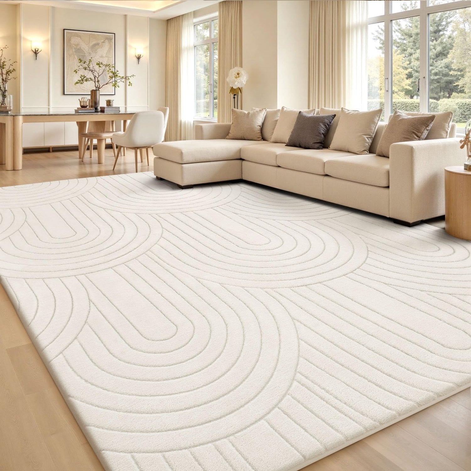ShopVlot Sour Lemon laagpolig vloerkleed met 3D-effect voor woonkamer, slaapkamer of kinderkamer