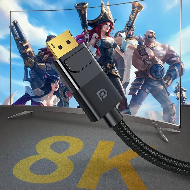 INF 8K DP Kabel 1.4 – Hochauflösende DisplayPort Verbindung für Gaming und mehr 1 m