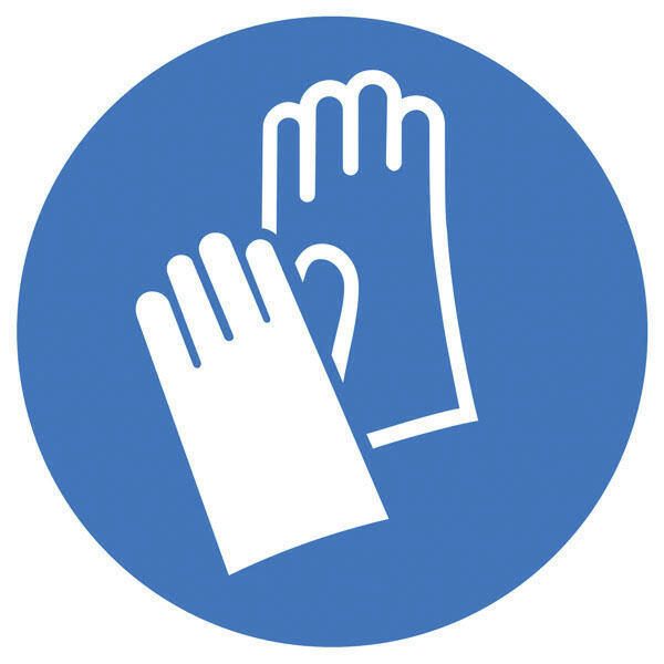 SafetyMarking® Gebotsaufkleber Handschutz benutzen 10 cm 21.0495