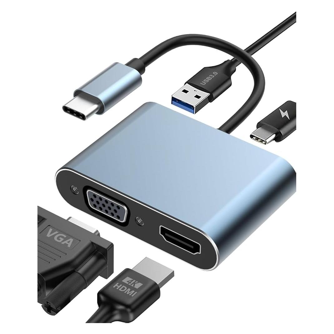 StarTech com 122-USBC-HDMI-4K-VGA (HDMI, VGA) (122-USBC-HDMI-4K-VGA)