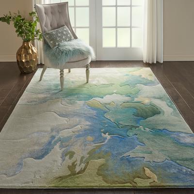 Nourison Prismatic Modern Floral Watercolor Abstract Area Rug