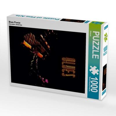 CALVENDO Puzzle Blues Pianist 1000 Teile Puzzle hoch | 1000 Teile Lege-Größe 64 × 48 cm Foto-Puzzle für glückliche Stunden