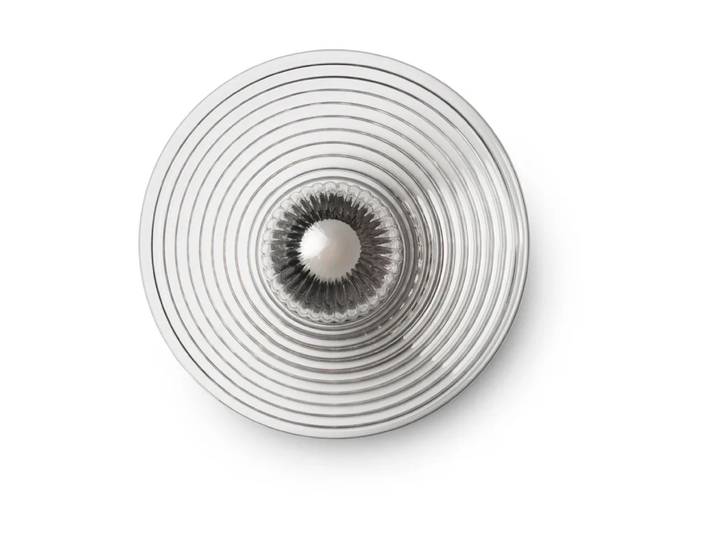 FDB Møbler Lampe murale U12 Sletterhage Fluted glass-aluminium