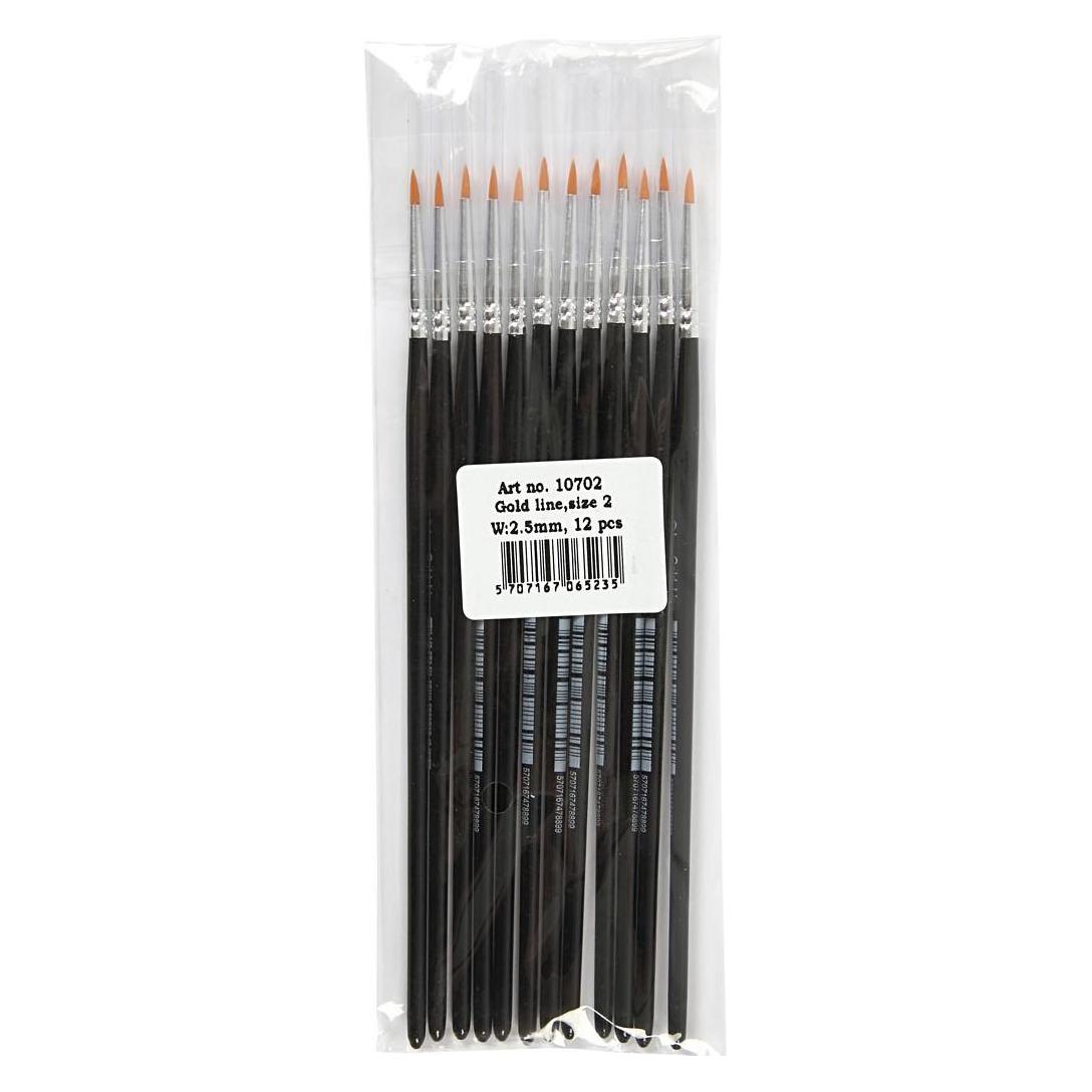 Creativ Company Gold Line Brushes (2 mm) (5707167065235)