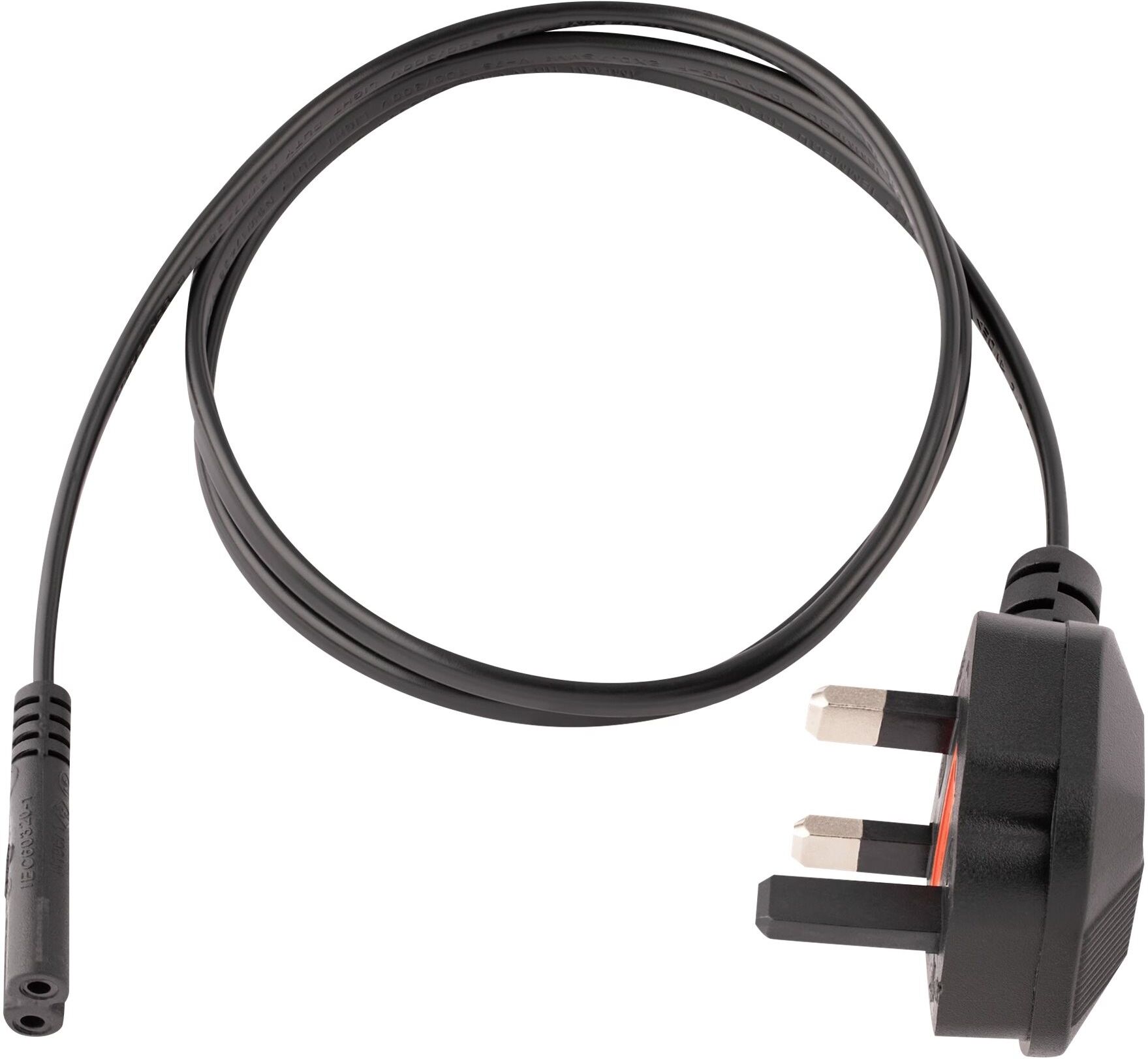 StarTech.com PXTNB2SUK1M UK Laptop Power Cable BS 1363 to C7 Figure of 8 1m Black