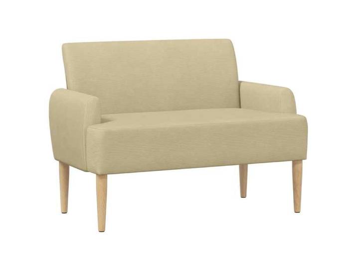 Elégance - Chic Banc d'entrée - Canapé love seat - avec capitonnage - en boutons - Gris - Vert - Clair - 116x67x81cm_0197440