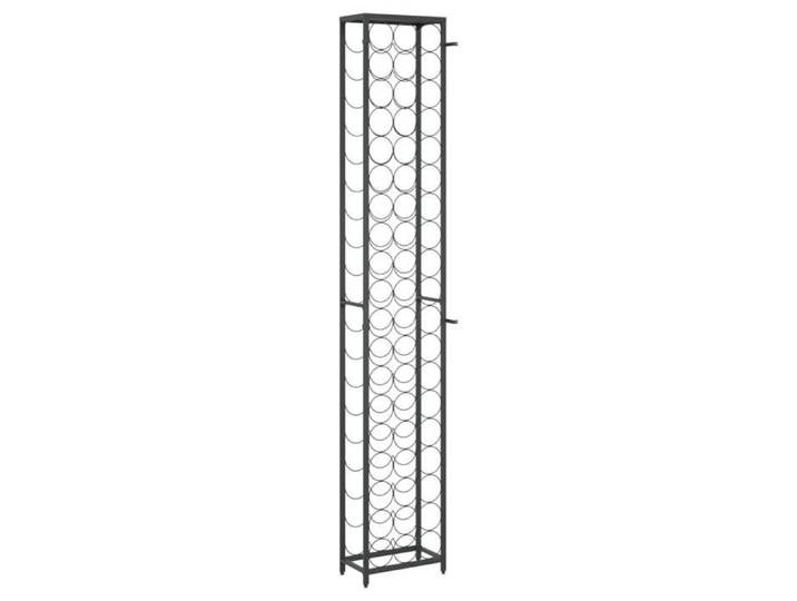 Promotion mai  * Casier à bouteilles - Range-bouteilles - de 57 bouteilles noir 34x18x200cm fer forgé EU10203358366