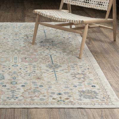Style Haven ROW Cavett Vintage Floral Blue/ Pink Area Rug