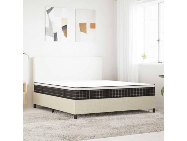 Matratze Bonnell-Federkern Mittel 180x200 cm Atmungsaktiver Stoff, hautfreundlich und langlebig, zwei kombinierte Matratzenkerne, Bezug abnehmbar, gerollt verpackt